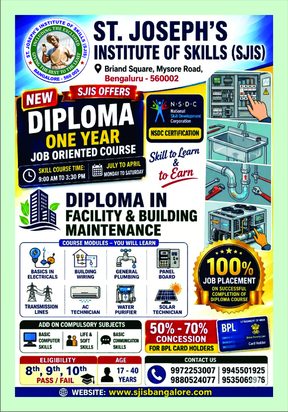 SJIS Diploma Courses Admissions 2026